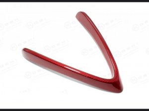 Alfa Romeo 4C Carbon Fiber Front Bumper Center Grille Frame - Red Candy